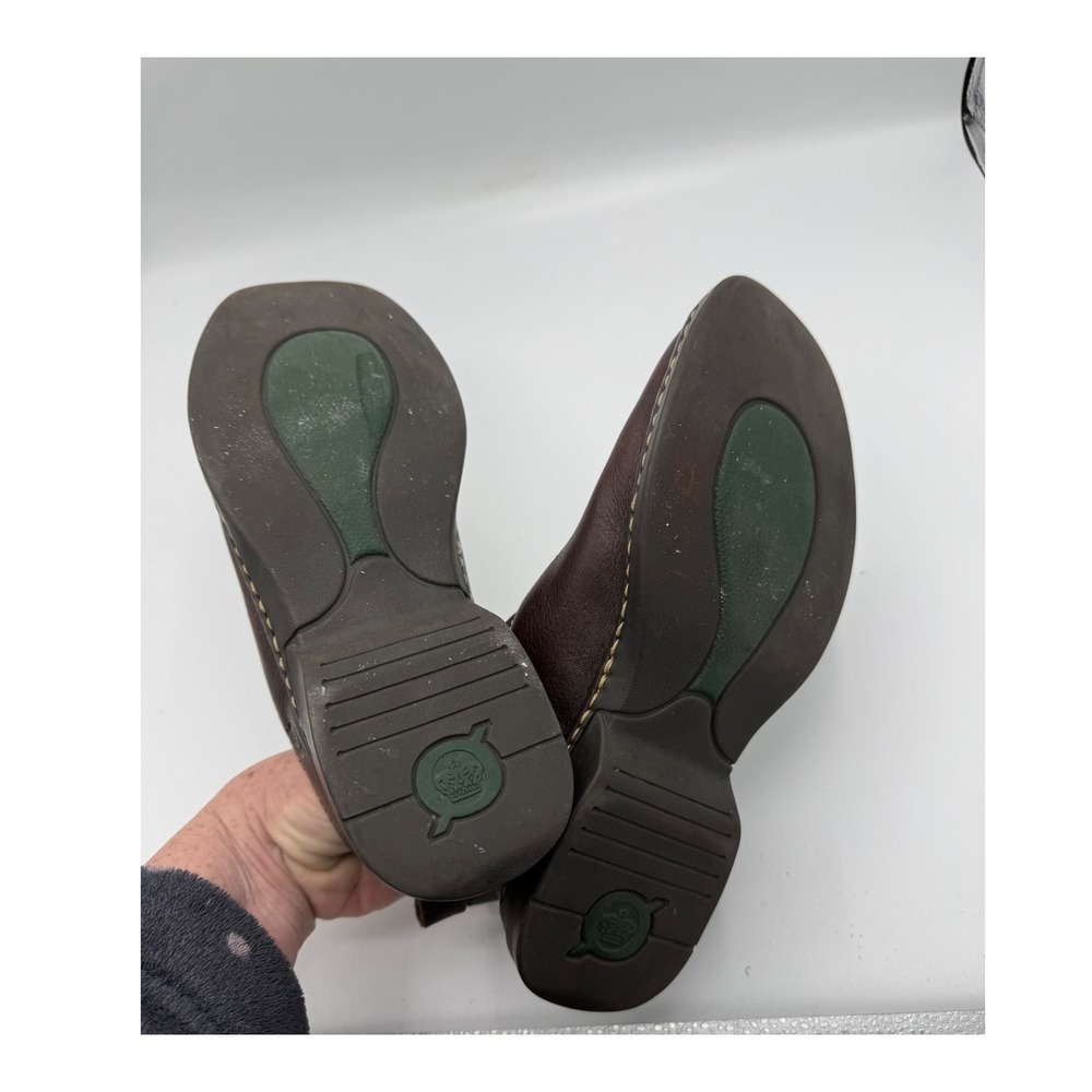 Born Womens 8 Leather Slip On Clogs Mules Casual Comfy Essential Basic Earthy - Picture 7 of 7
